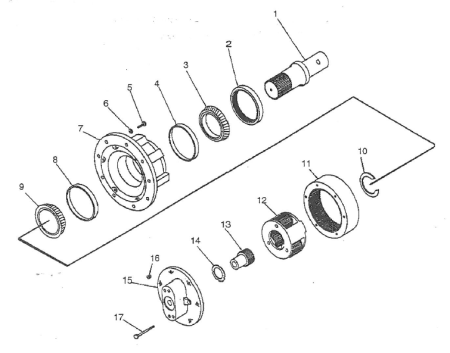 BEARING CONE OUTER, AUBURN PLANETARY DRIVE