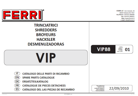 VIP Parts Manual 2010-09