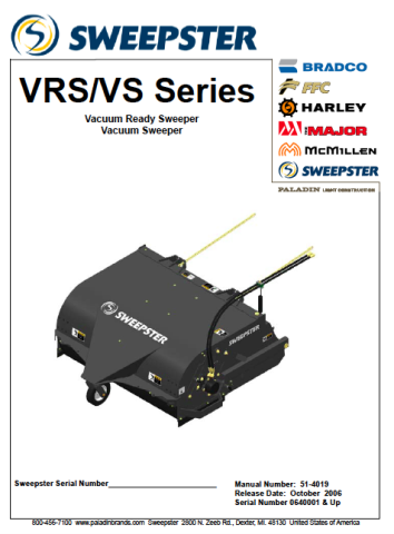 VRS VS Pickup SN 0640001 to 0836011