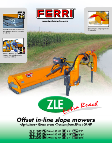 Ferri ZLE Slope Mower Leaflet