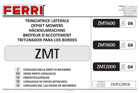 ZMT Parts Manual 2016-01