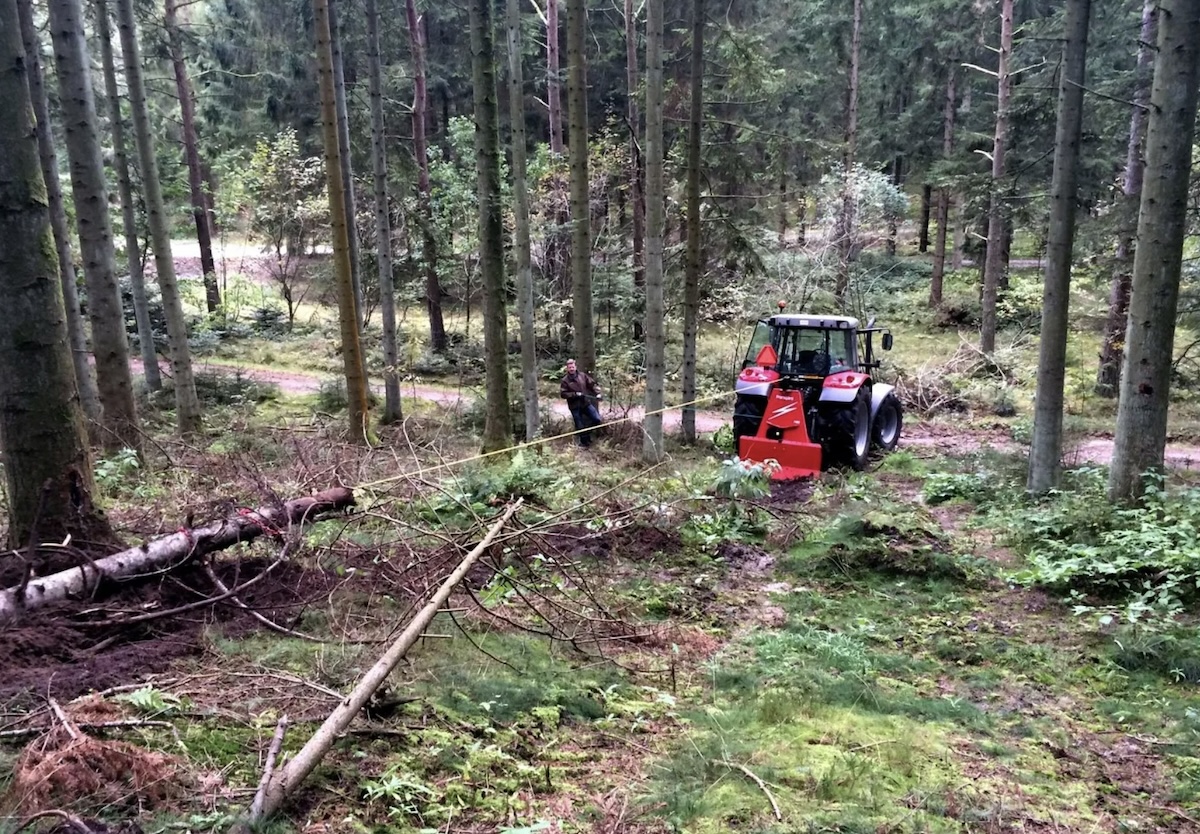 Woodlot Clearing with a Fransgård Timber Winch